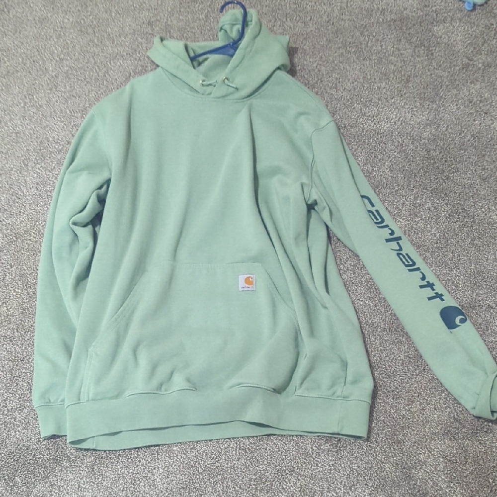 Carhartt Men's Sage Green Hoodie